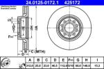 ATE Disc frana fata VW Passat B5.5, Passat B5 ATE 24.0125-0172.1 (24.0125-0172.1)