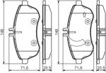 Bosch Set placute frana BOSCH 0 986 495 104 (0 986 495 104)