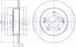 DELPHI Disc frana DELPHI BG4310 (BG4310) - fixbox