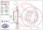 BREMBO Disc frana BREMBO 09. C500.11 (09.C500.11)