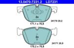 ATE Set placute frana ATE 13.0470-7231.2 (13.0470-7231.2)