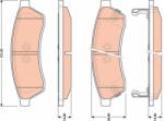 TRW Set placute frana TRW GDB4172 (GDB4172)