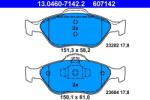 ATE Set placute frana ATE 13.0460-7142.2 (13.0460-7142.2) - fixbox