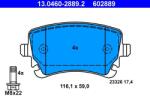ATE Set placute frana ATE 13.0460-2889.2 (13.0460-2889.2) - fixbox