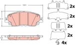 TRW Set placute frana TRW GDB2354 (GDB2354)