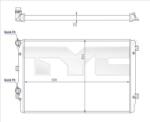 TYC Radiator, racire motor TYC 737-0072-R (737-0072-R) - fixbox