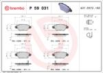 BREMBO Set placute frana BREMBO P 59 031 (P 59 031)
