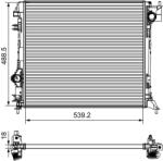 VALEO Radiator, racire motor VALEO 735625 (735625) - fixbox