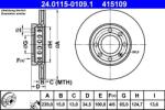 ATE Disc frana VW Lupo I, Audi A2 ATE 24.0115-0109.1 (24.0115-0109.1)