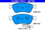 ATE Set placute frana ATE 13.0460-7182.2 (13.0460-7182.2)