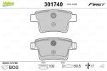 VALEO Set placute frana VALEO 301740 (301740)