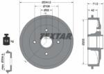 TEXTAR Tambur frana TEXTAR 94026600 - fixbox