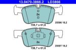 ATE Set placute frana ATE 13.0470-3866.2 (13.0470-3866.2)