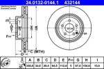 ATE Disc frana fata Mercedes Clasa E W211, GLK X204 ATE 24.0132-0144.1 (24.0132-0144.1)