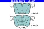 ATE Set placute frana ATE 13.0470-3857.2 (13.0470-3857.2)