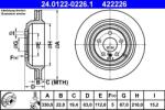 ATE Disc frana Mercedes Clasa R W251, ML W164 ATE 24.0122-0226.1 (24.0122-0226.1)