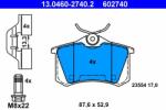 ATE Set placute frana ATE 13.0460-2740.2 (13.0460-2740.2) - fixbox