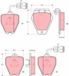 TRW Set placute frana TRW GDB1162 (GDB1162)
