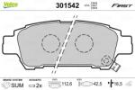 VALEO Set placute frana VALEO 301542 (301542)
