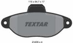 TEXTAR Set placute frana TEXTAR 2143602 (2143602) - fixbox
