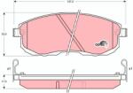 TRW Set placute frana TRW GDB1003 (GDB1003) - fixbox