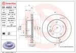 BREMBO Disc frana BREMBO 09. A922.14 - fixbox