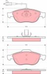 TRW Set placute frana TRW GDB1444 (GDB1444)