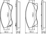 Bosch Set placute frana BOSCH 0 986 494 433 (0 986 494 433)