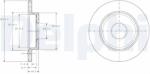 DELPHI Disc frana DELPHI BG3673 (BG3673) - fixbox