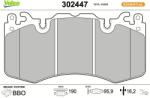 VALEO Set placute frana VALEO 302447 (302447)