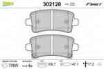 VALEO Set placute frana VALEO 302120 (302120)