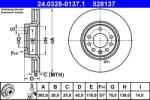 ATE Disc frana fata PowerDisc Opel Vectra C, Saab 9-3 ATE 24.0328-0137.1 (24.0328-0137.1)