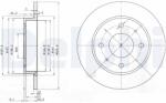 DELPHI Disc frana DELPHI BG3971 (BG3971) - fixbox