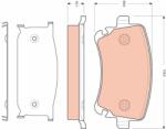 TRW Set placute frana TRW GDB1661 (GDB1661)