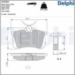 DELPHI Set placute frana DELPHI LP2254 (LP2254)