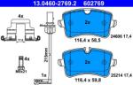 ATE Set placute frana ATE 13.0460-2769.2 (13.0460-2769.2) - fixbox