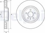 DELPHI Disc frana DELPHI BG9171C (BG9171C) - fixbox