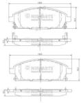 NIPPARTS Set placute frana NIPPARTS J3601071 (J3601071)