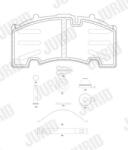 JURID Set placute frana JURID 2926405390 (2926405390)