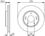 Bosch Disc frana BOSCH 0 986 479 S00 (0 986 479 S00) - fixbox