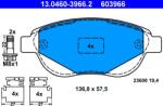 ATE Set placute frana axa fata ATE 13.0460-3966.2 (13.0460-3966.2)