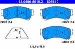 ATE Set placute frana ATE 13.0460-5610.2 (13.0460-5610.2) - fixbox