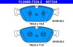 ATE Set placute frana ATE 13.0460-7334.2 (13.0460-7334.2)