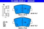 ATE Set placute frana ATE 13.0460-5520.2 (13.0460-5520.2) - fixbox