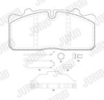 JURID Set placute frana JURID 2908809560 (2908809560)