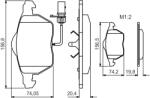 Bosch Set placute frana BOSCH 0 986 495 241 (0 986 495 241)