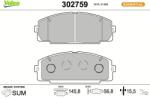 VALEO Set placute frana VALEO 302759 (302759)