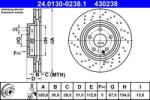 ATE Disc frana fata perforat Mercedes CLA C117/X117 ATE 24.0130-0238.1 (24.0130-0238.1)