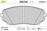 VALEO Set placute frana VALEO 302149 (302149)