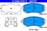 ATE Set placute frana ATE 13.0460-5787.2 (13.0460-5787.2)